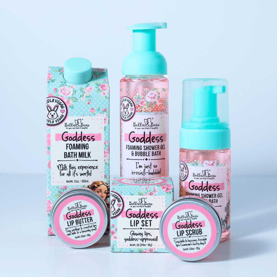 Bella & Bear Goddess Lip Set - Lip Scrub & LIp Butter