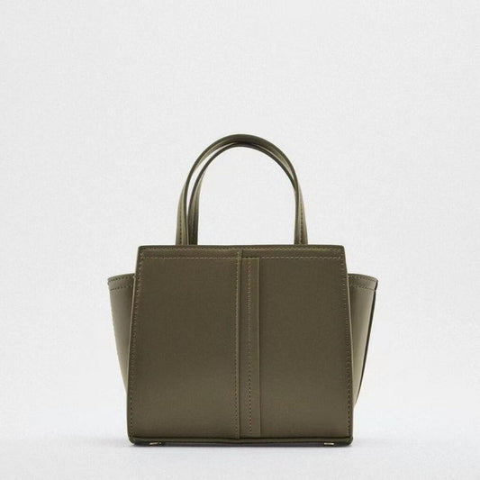 Stylish Army Green Tote Purse - Versatile Crossbody Guitar Strap Bag for Everyday Use