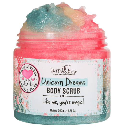 Bella & Bear 6.7oz Unicorn Dreams 3 in-1 Body Scrub, Wash & Moisturizer