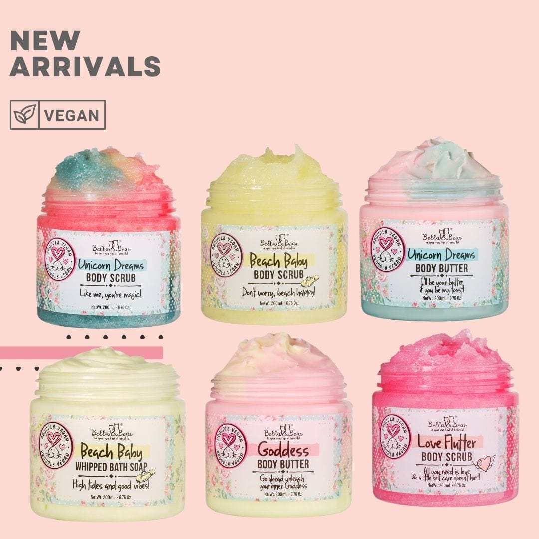 Bella & Bear 6.7oz Vegan & Cruelty Free Beach Baby Body Scrub