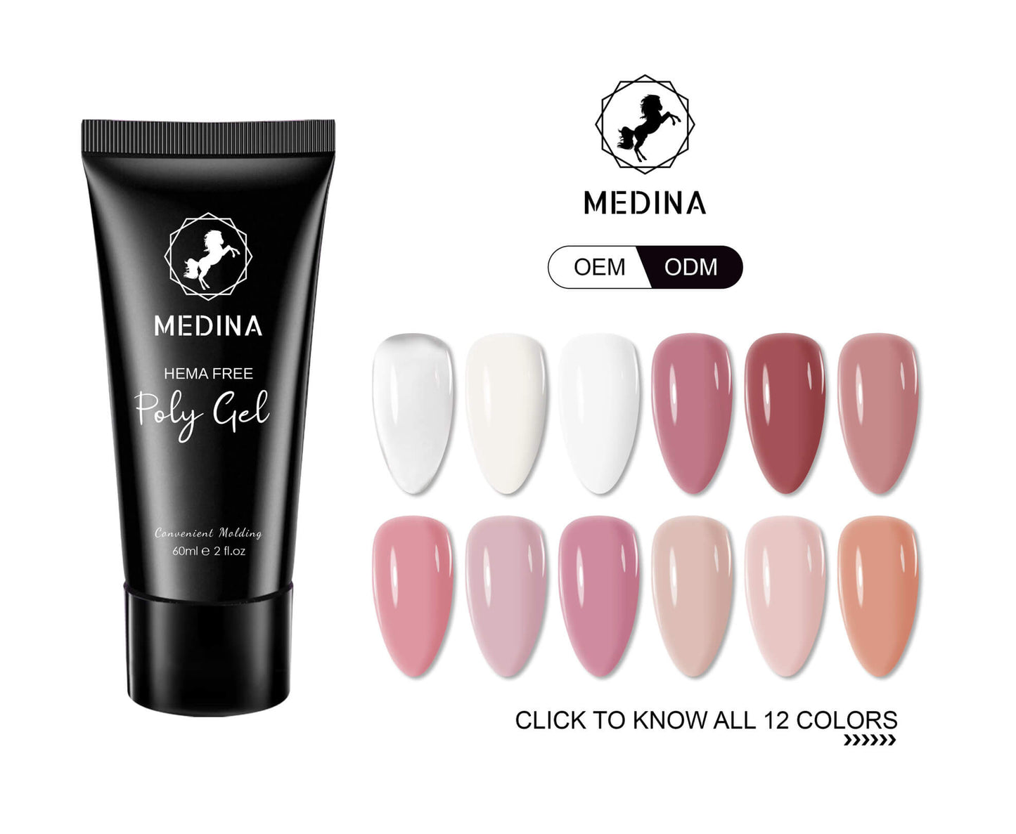 Medina - Polygel  Crytal Clear 2oz