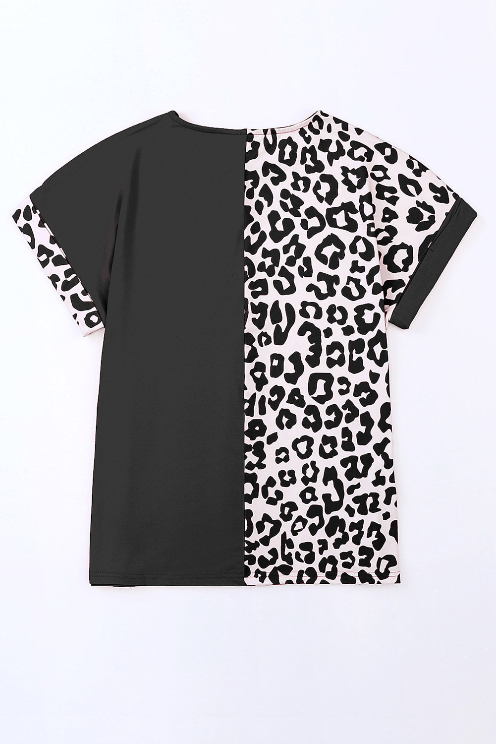 Plus Size Leopard Round Neck Shirt **SALE**